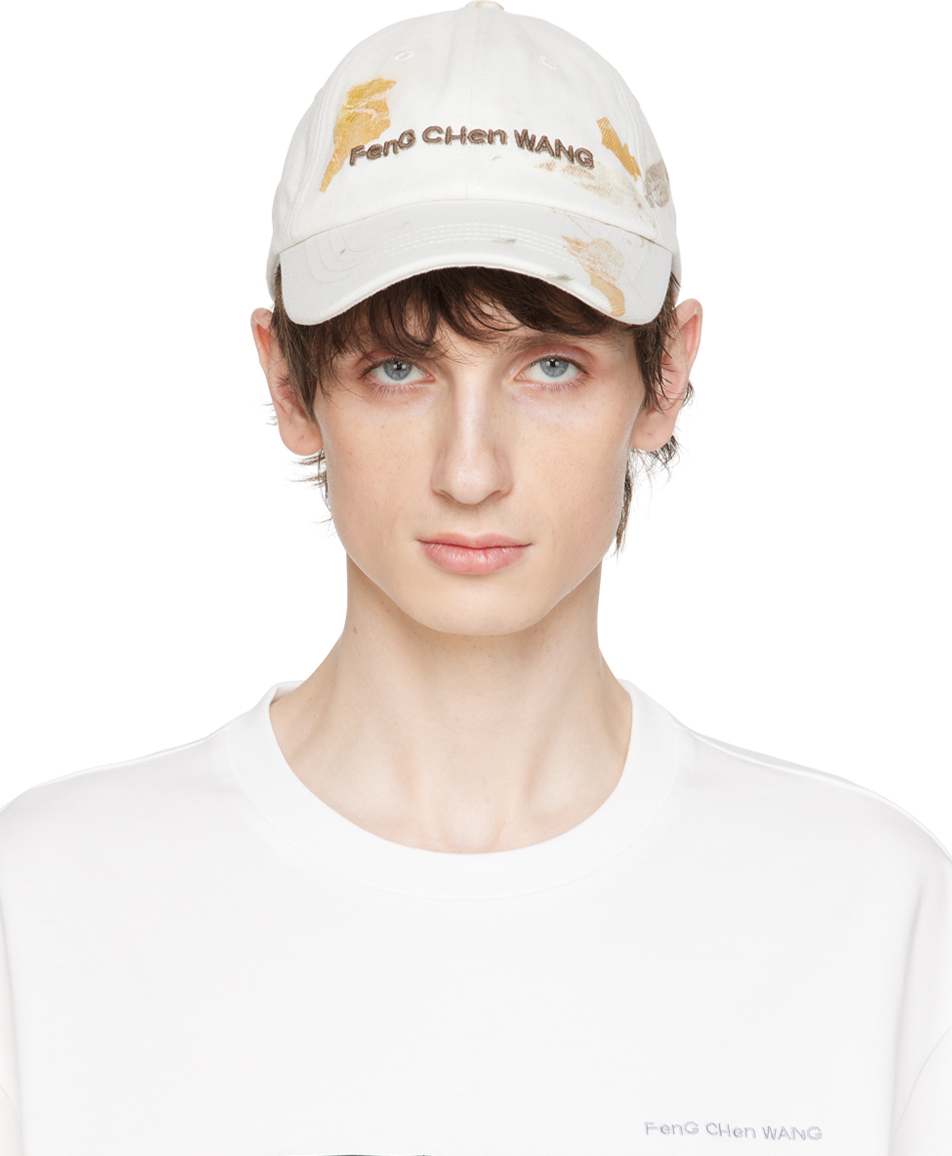 Off-White Embroidered Cap