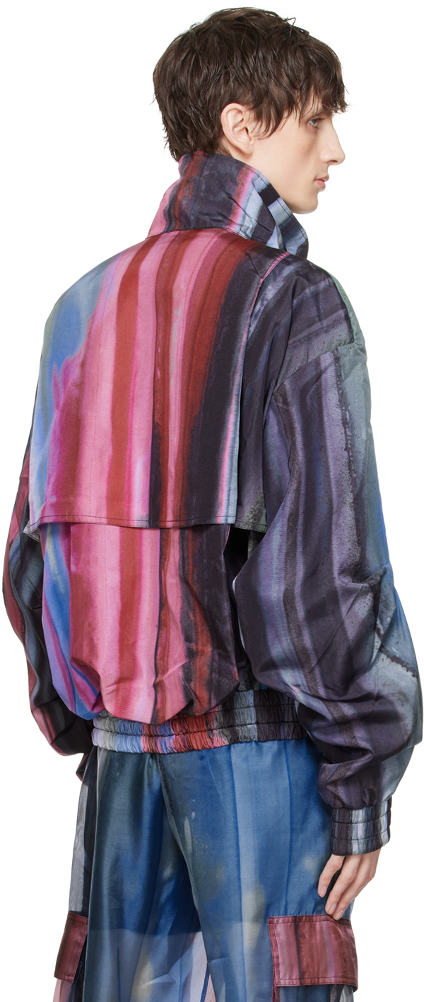 Feng Chen Wang Multicolor Rainbow Jacket In Multicolor