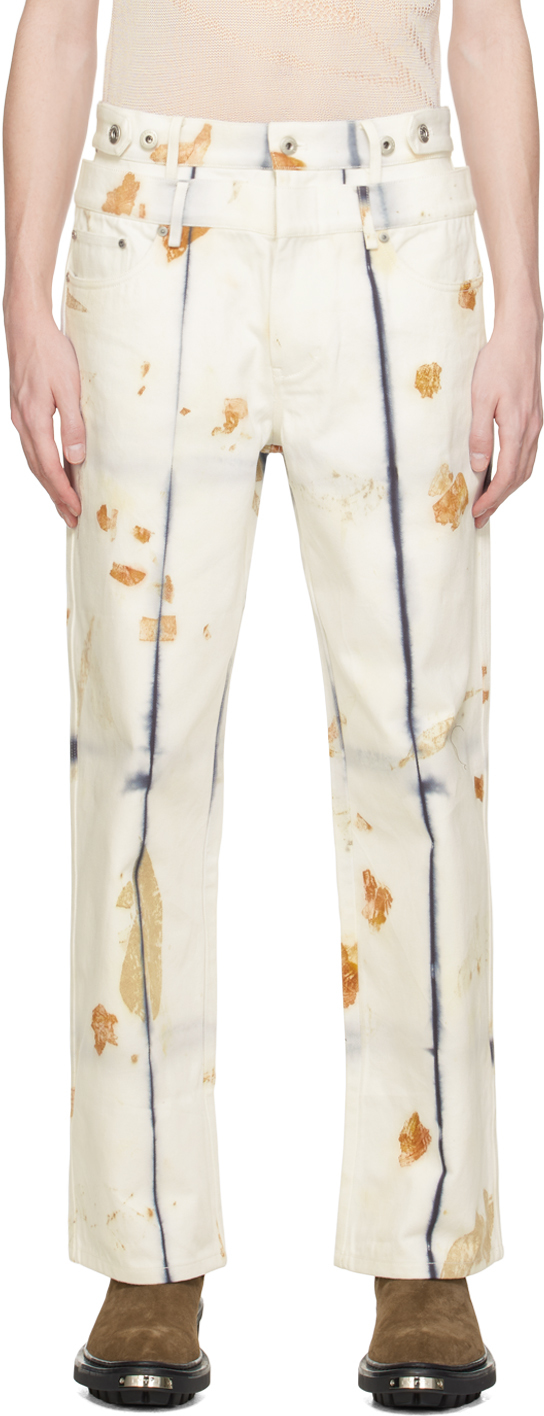 White Plant-Dyed Jeans