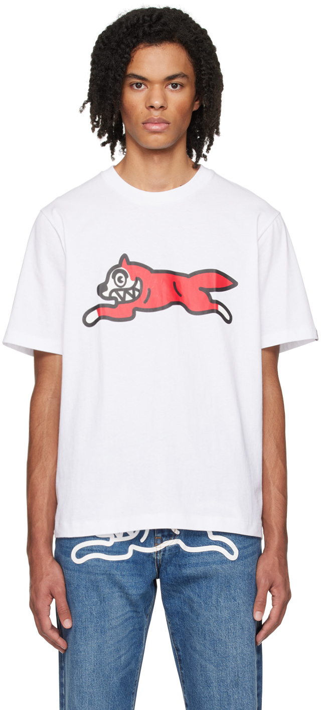 Icecream White Running Dog T-shirt