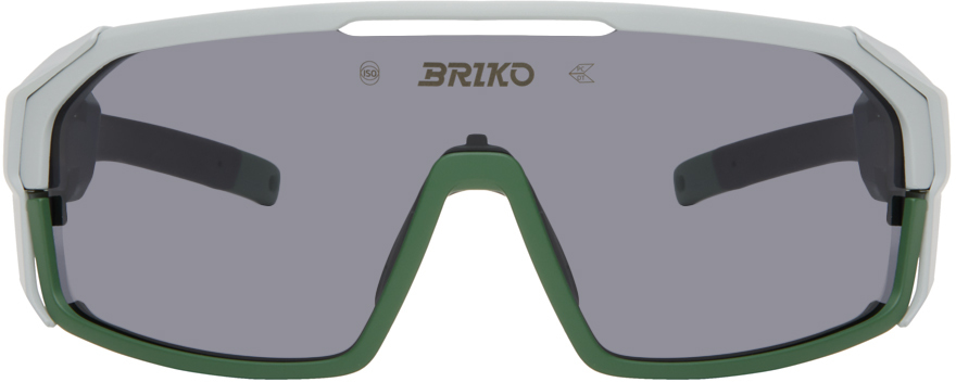 Briko Gray & Green Load Modular Sunglasses In Green Military