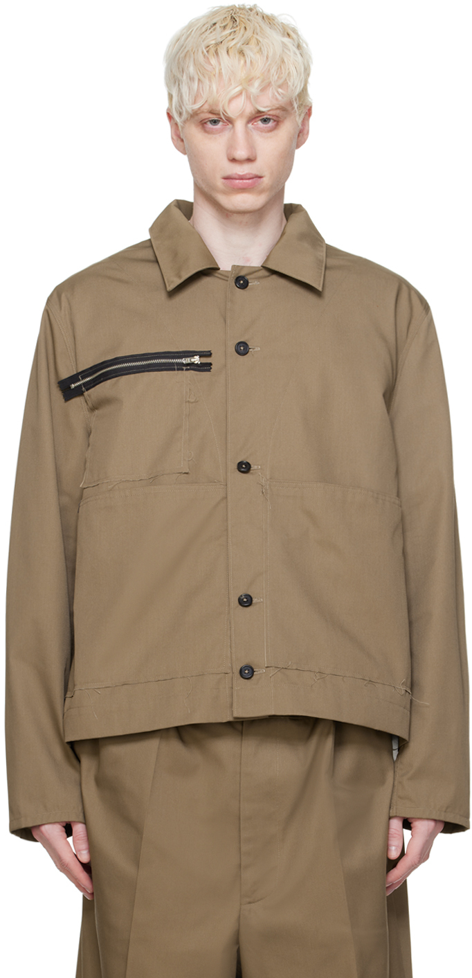 Brown Button Jacket