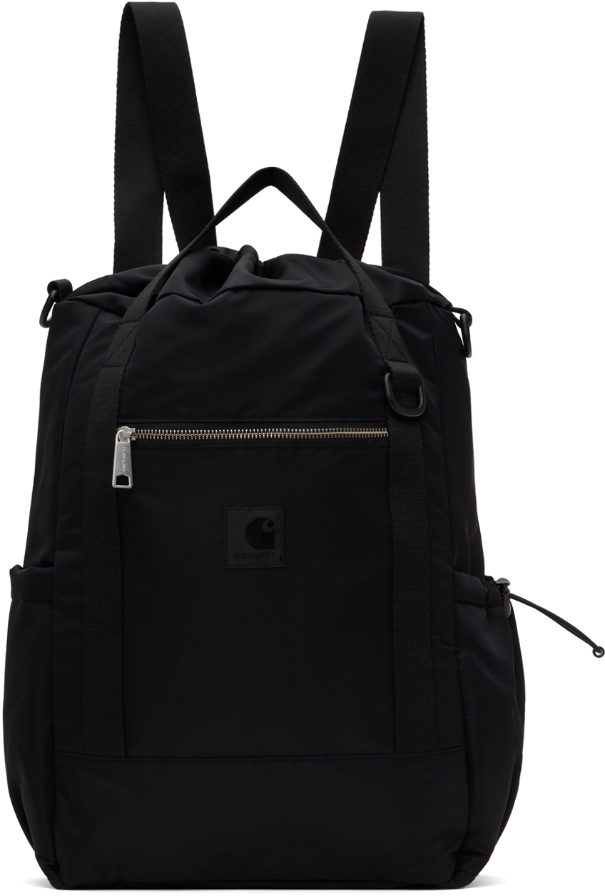 Carhartt Otley Logo-patch Backpack In Black