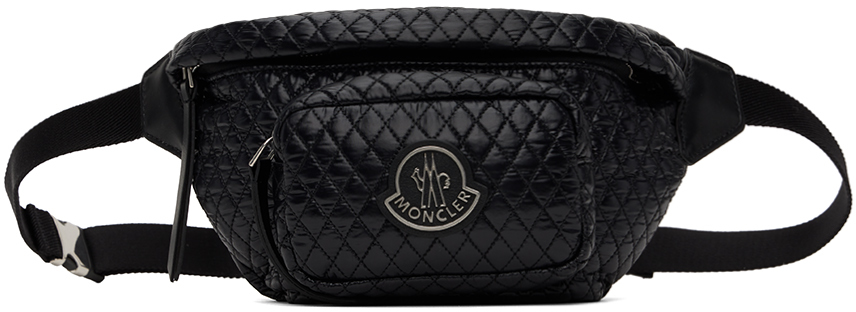 Shop Moncler Black Felicie Belt Bag In 999 Black