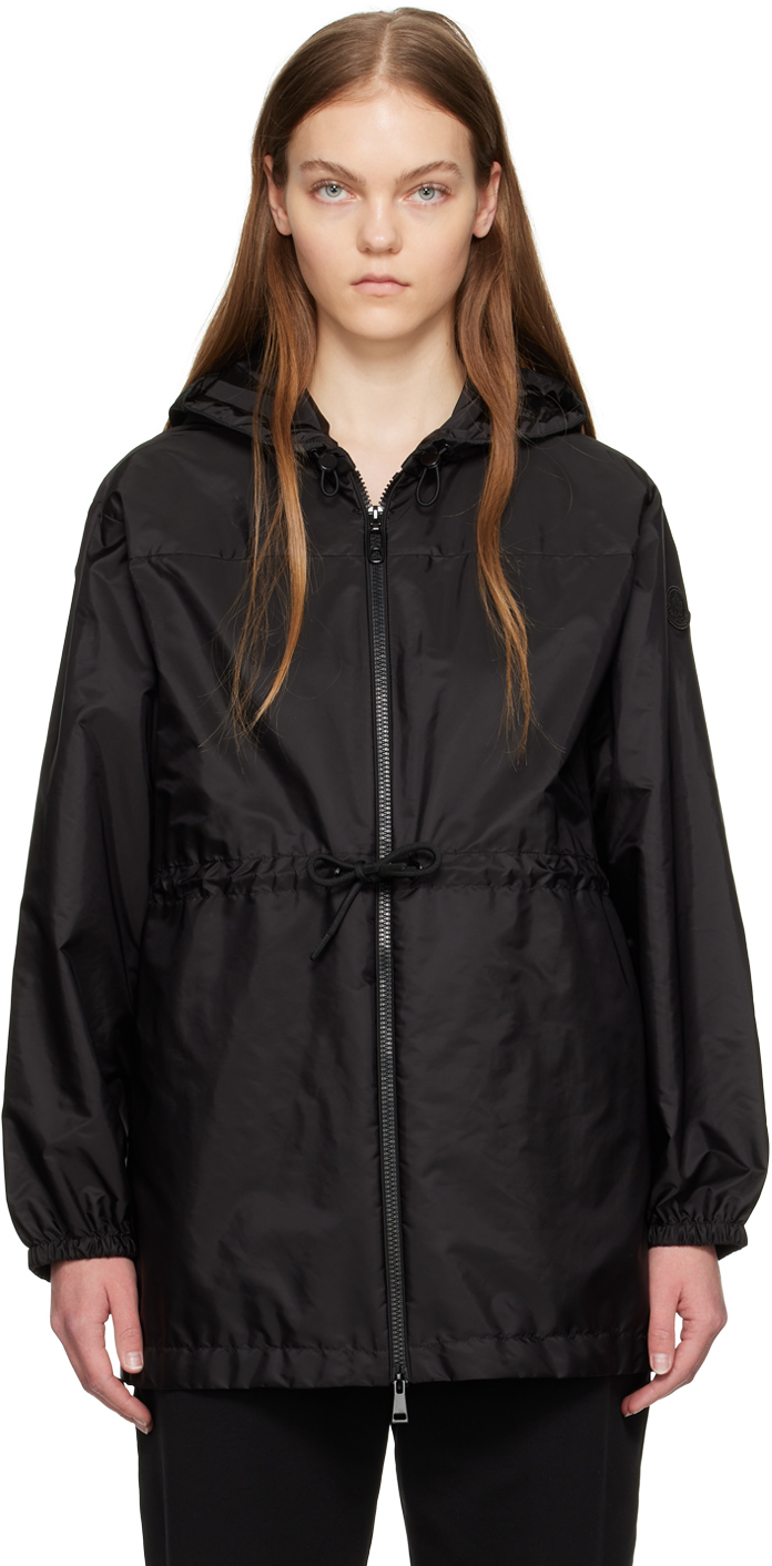 Shop Moncler Black Filira Hooded Jacket In 999 Black