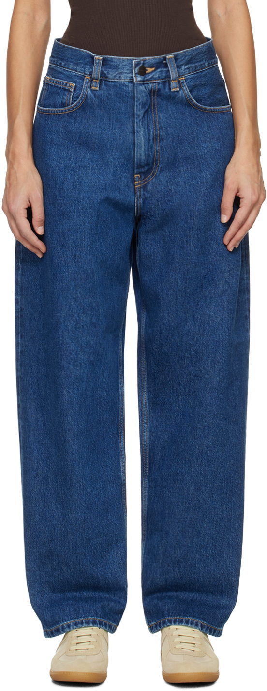 Carhartt Navy Brandon Jeans In Blue Stone Washed
