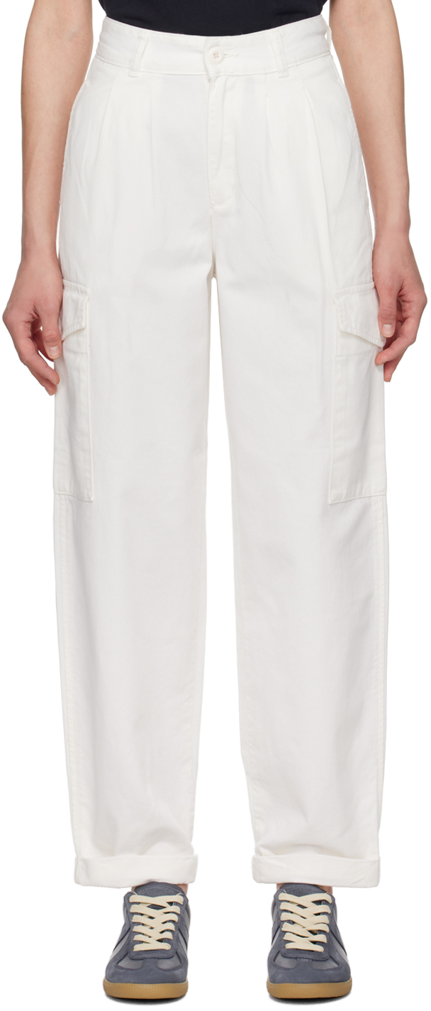 White Collins Trousers