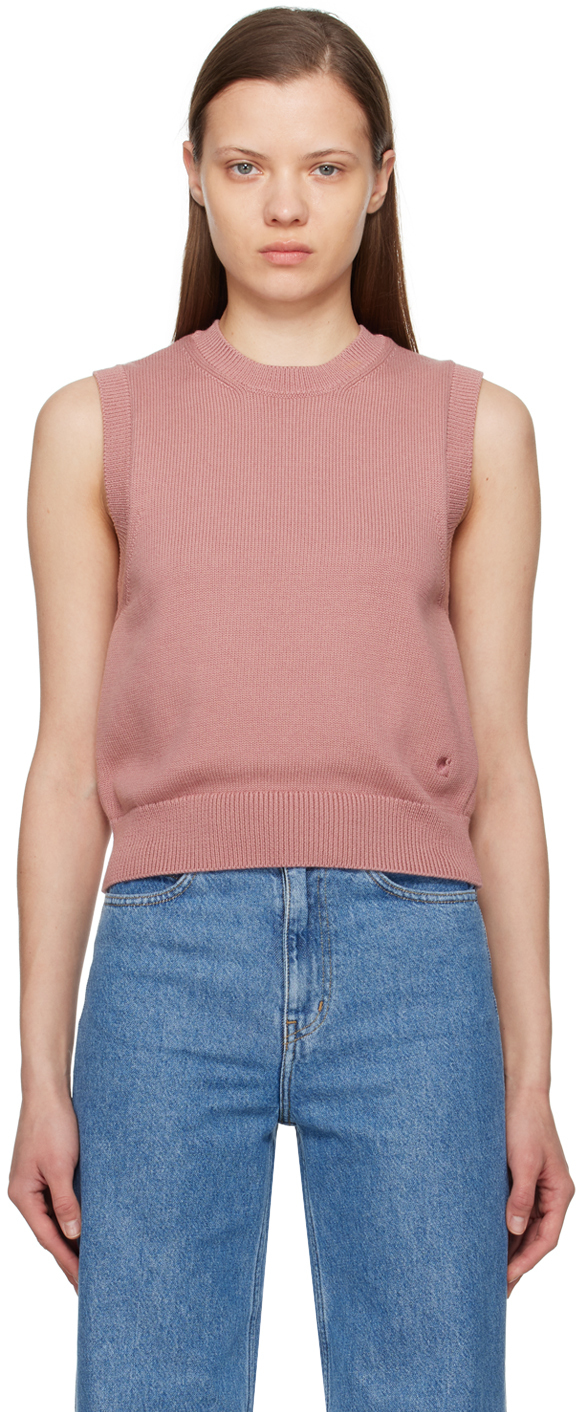 Shop Carhartt Pink Chester Vest In Glassy Pink