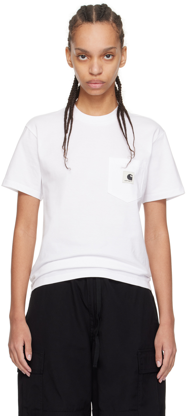 Shop Carhartt White Pocket T-shirt
