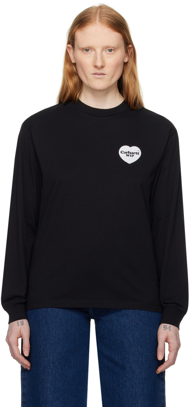 Black Heart Bandana Long Sleeve T-Shirt