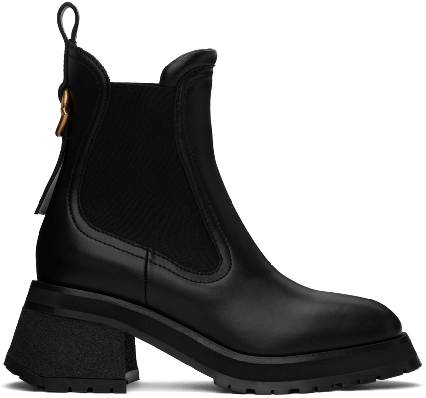 Black Gigi Leather Boots