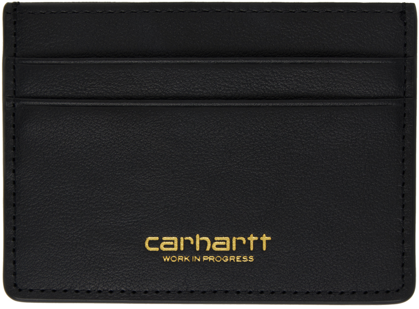 Carhartt Black Vegas Card Holder In 00fxx Black / Gold