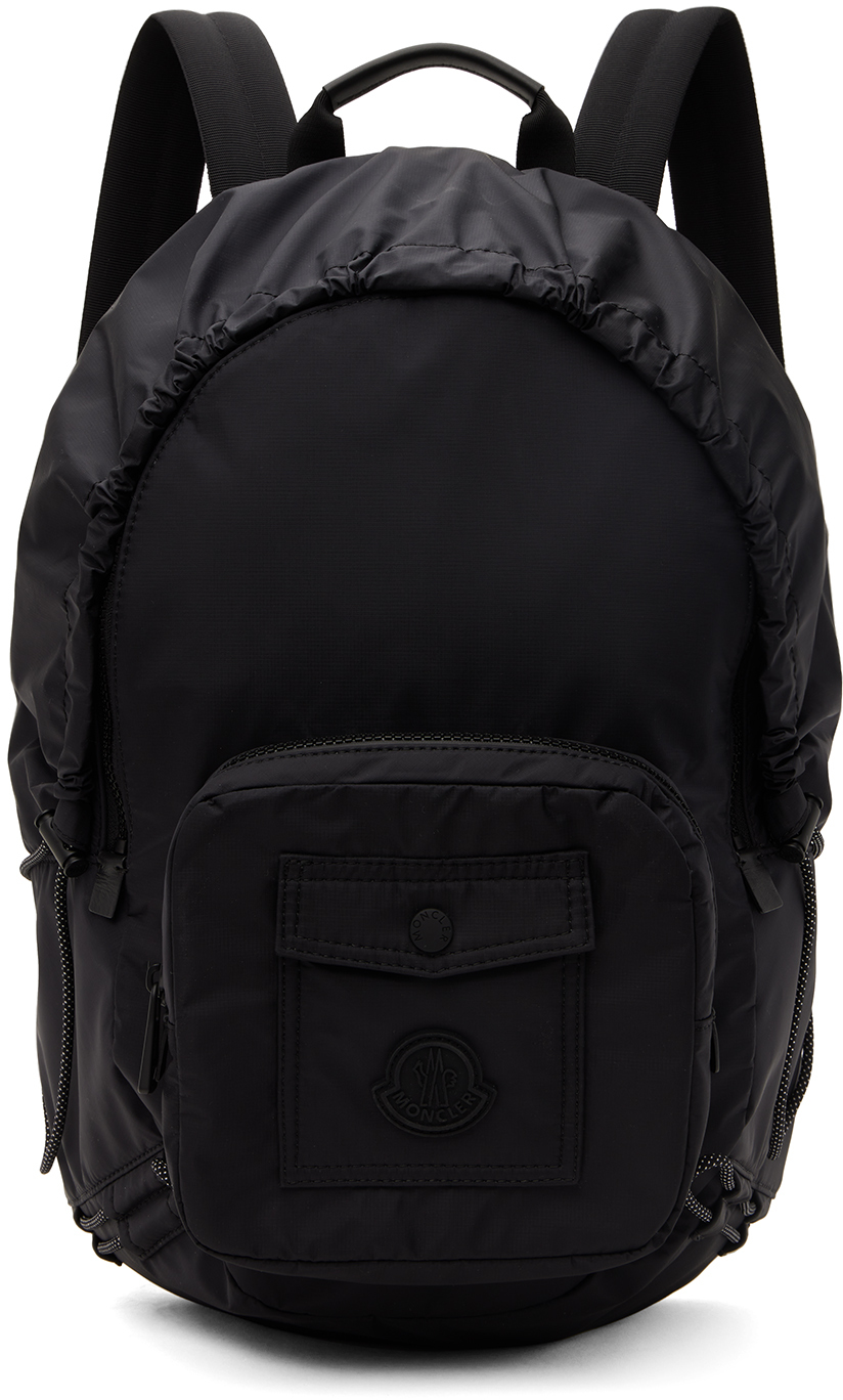 Moncler Black Makaio Backpack In Black 999
