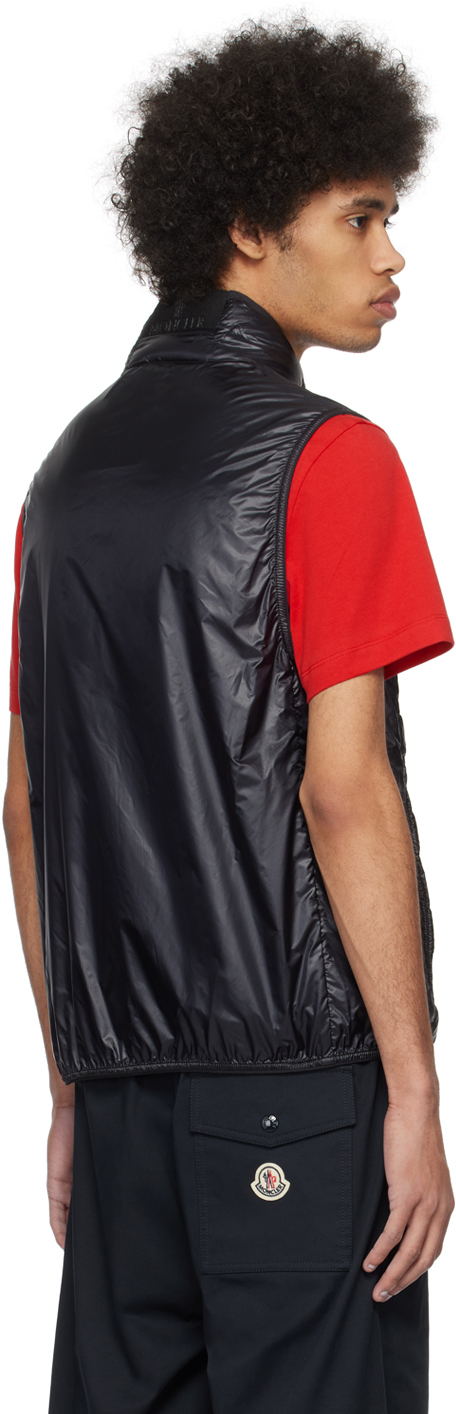 Moncler Lautaret Zip-up Down Vest In Black 999