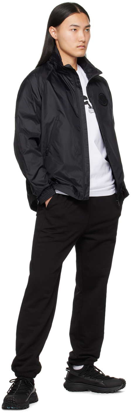 Moncler Lightweight Hooded Jacket In Black