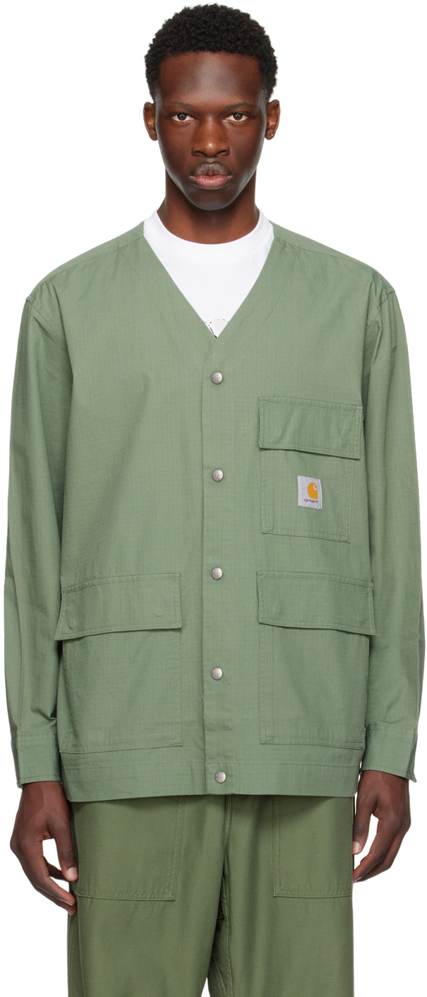 Shop Carhartt Green Elroy Jacket In 1yf Park