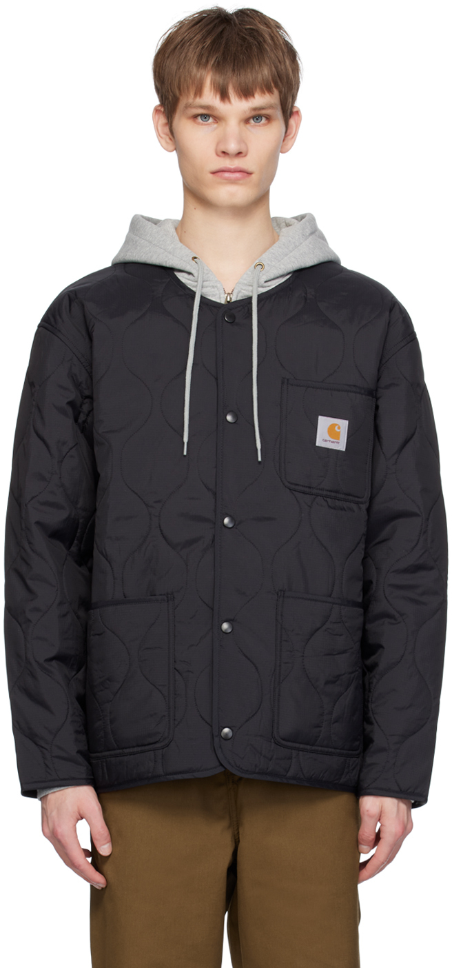 Black Skyton Jacket by Carhartt Work In Progress on Sale