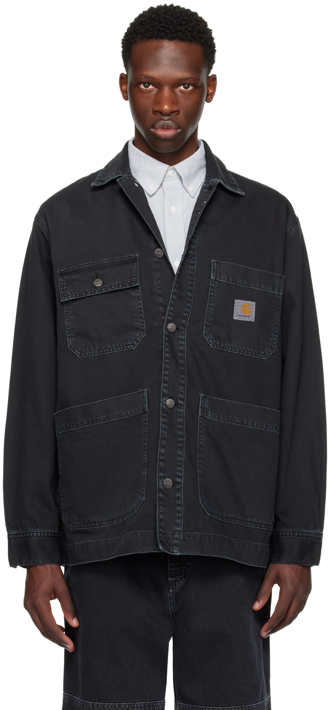 Shop Carhartt Black Garrison Jacket In 89 Black