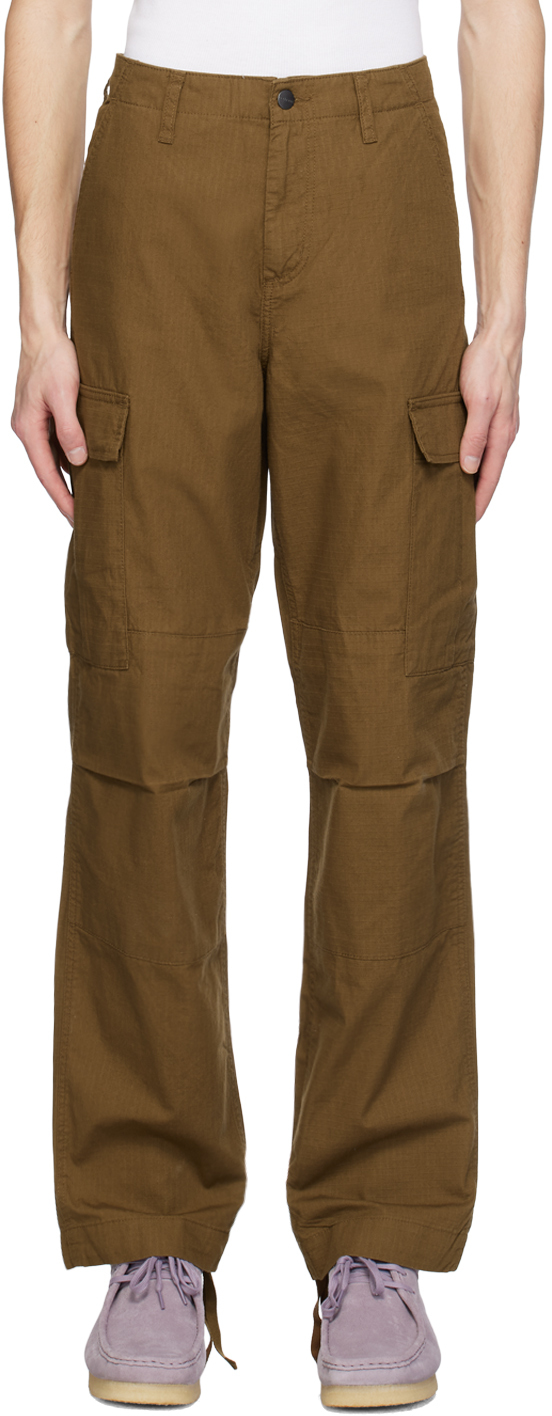 Carhartt Brown Regular Cargo Pants In 1zd Lumber