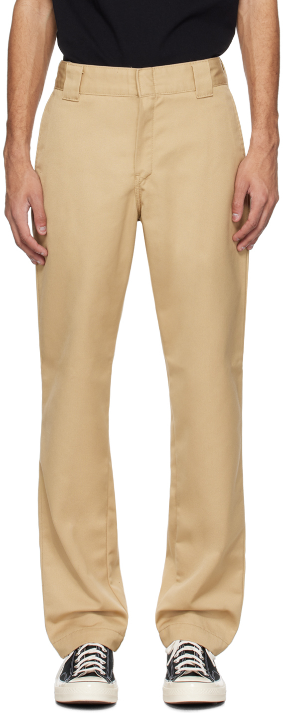 Shop Carhartt Beige Master Trousers In 1ya Sable