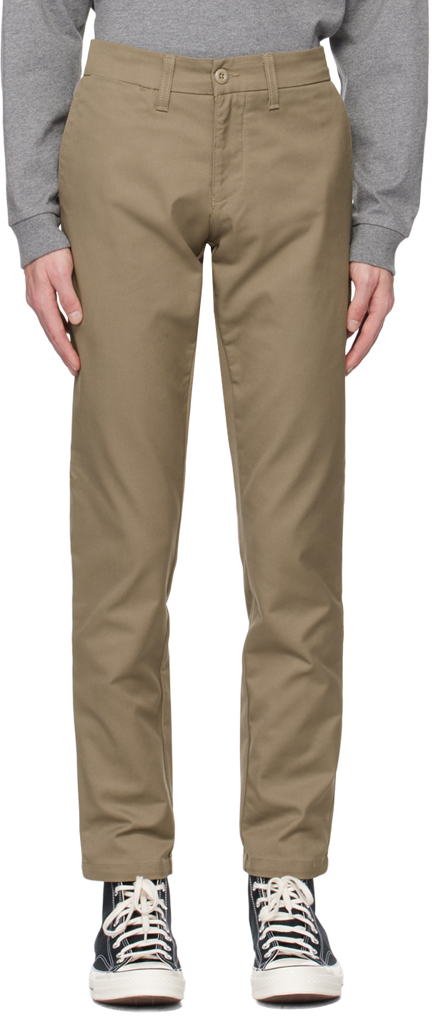 CARHARTT TAUPE SID TROUSERS 