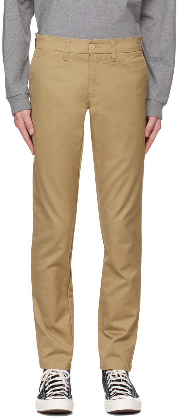 Carhartt Tan Sid Trousers In 8y Leather