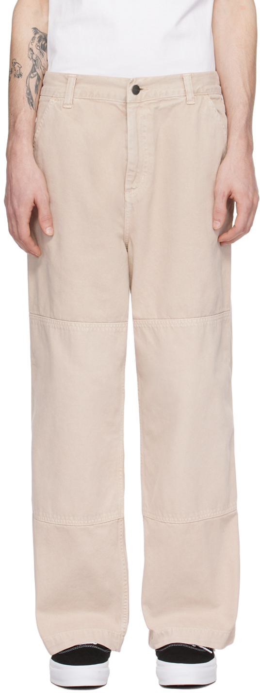 Shop Carhartt Beige Garrison Trousers In 1yc Tonic