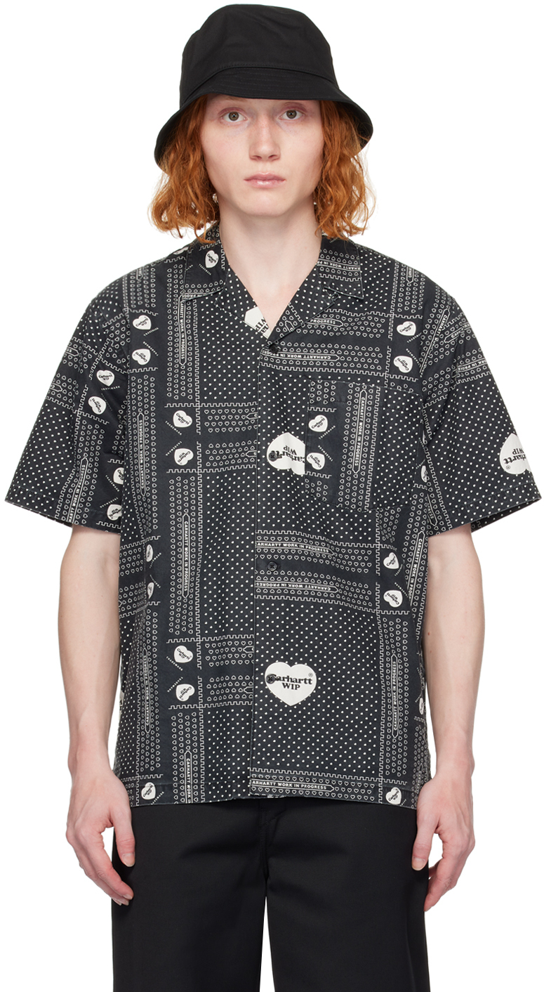 Shop Carhartt Black Heart Bandana Shirt In 24m Heart Bandana Pr