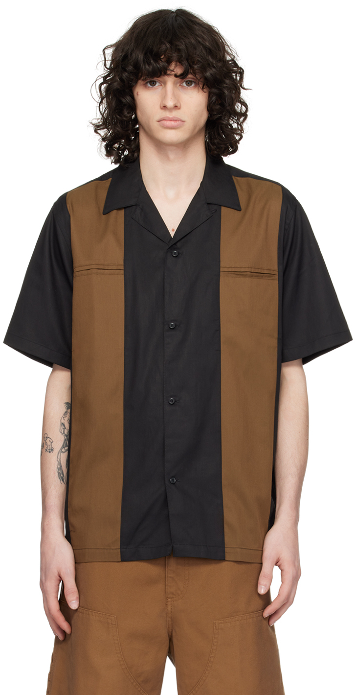 Carhartt Black & Brown Durango Shirt In 25x Black / Lumber