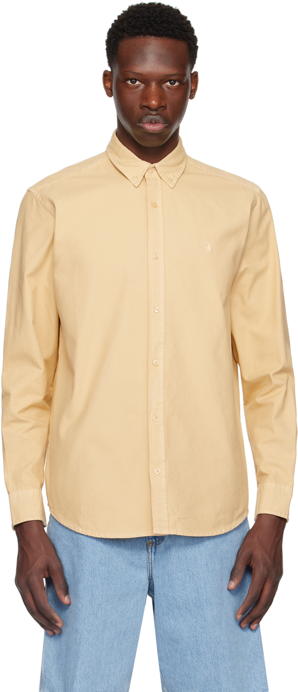 Shop Carhartt Beige Bolton Shirt In 1yr Rattan