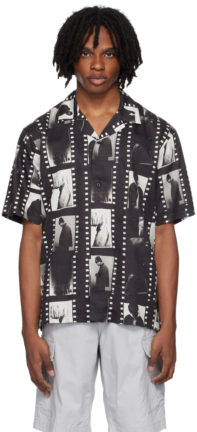 Shop Carhartt Black Photo Strip Shirt In 26w Photo Strip Prin