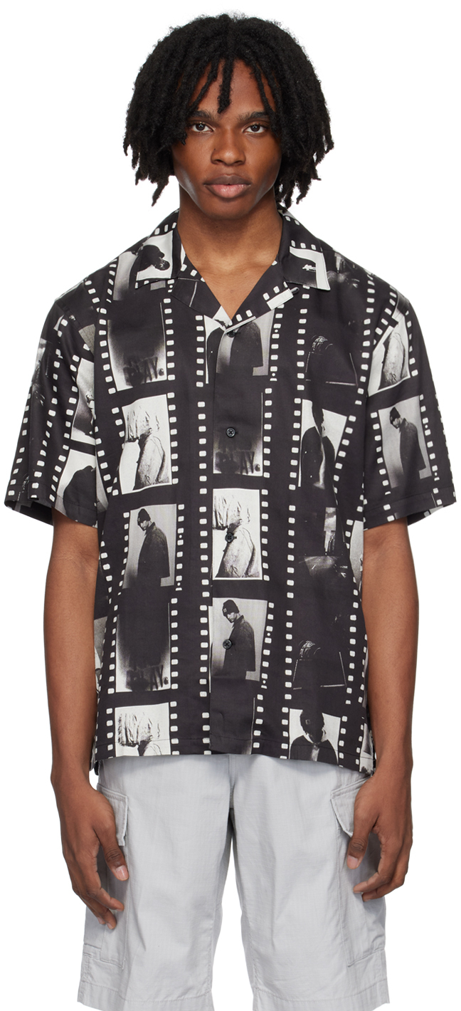 Black Photo Strip Shirt by Carhartt Work In Progress on Sale