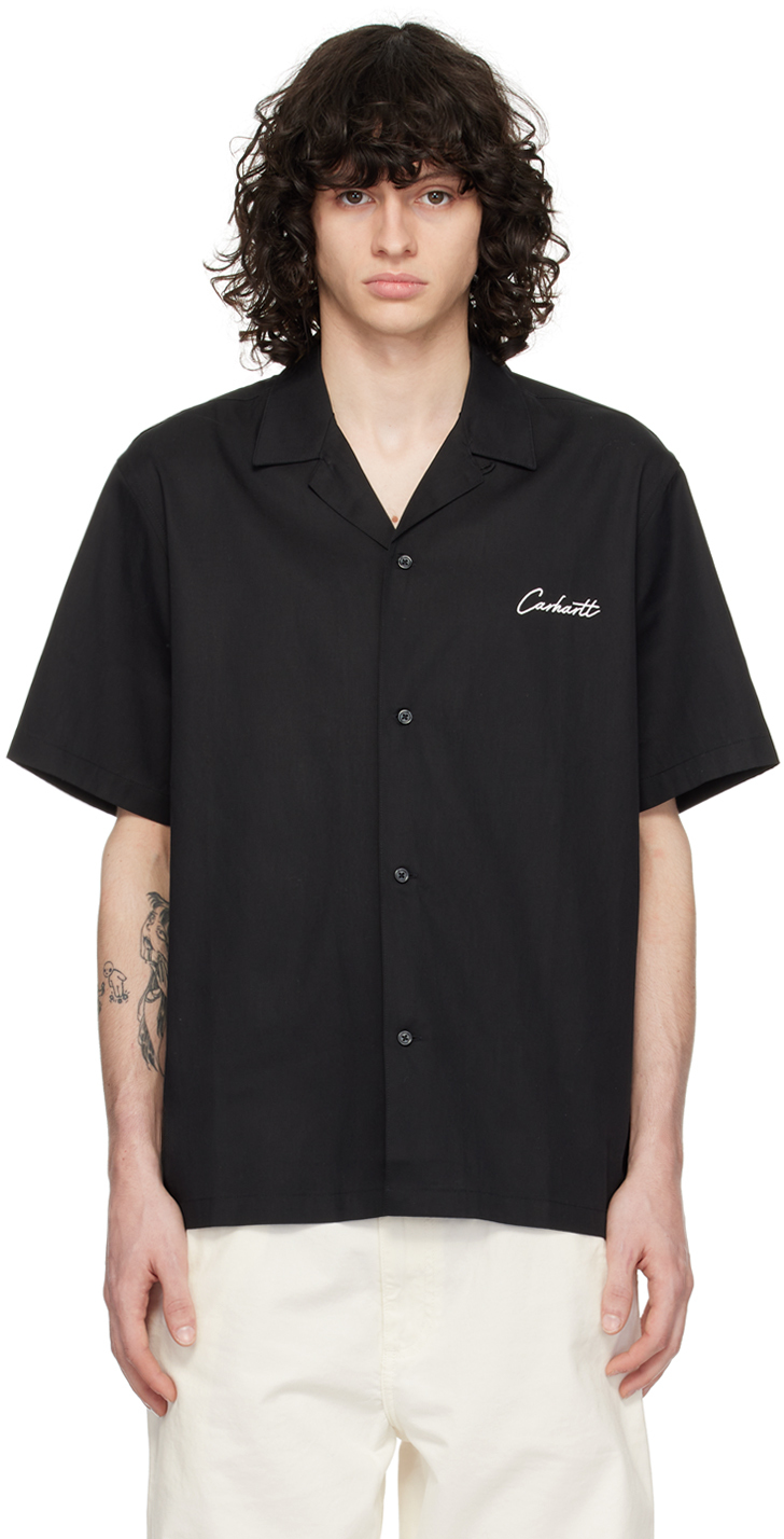 Carhartt Black Delray Shirt In K02 Black / Wax