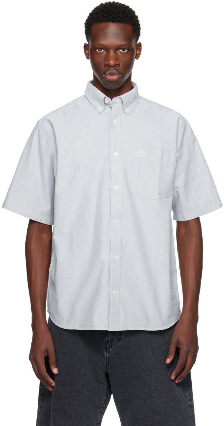 Blue Braxton Shirt by Carhartt Work In Progress on Sale