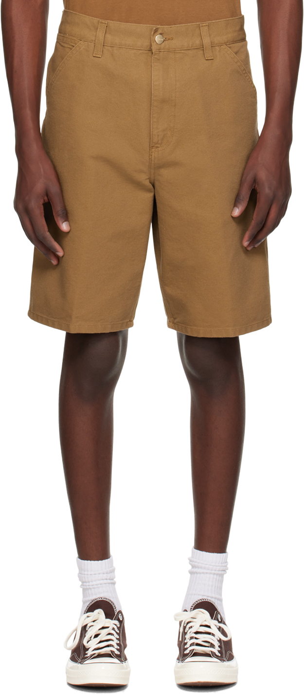 Brown Single Knee Shorts