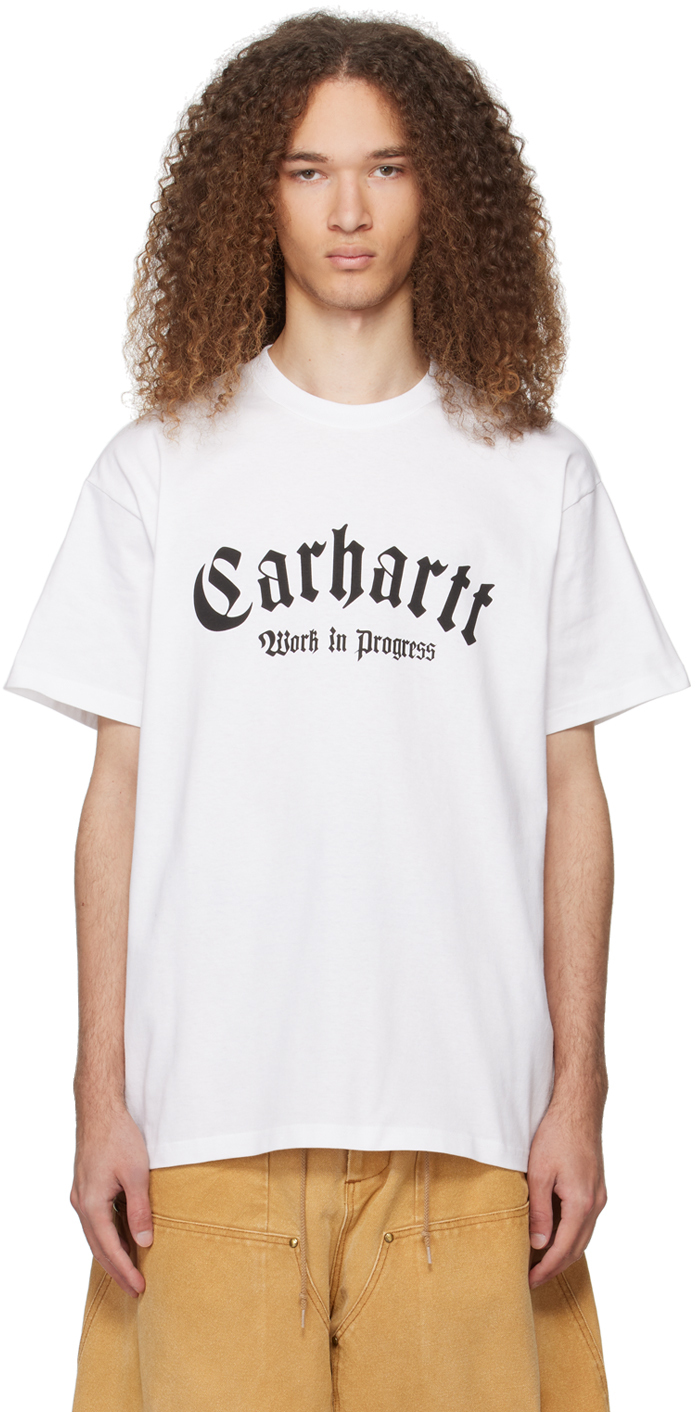Shop Carhartt White Onyx T-shirt In 00axx White / Black