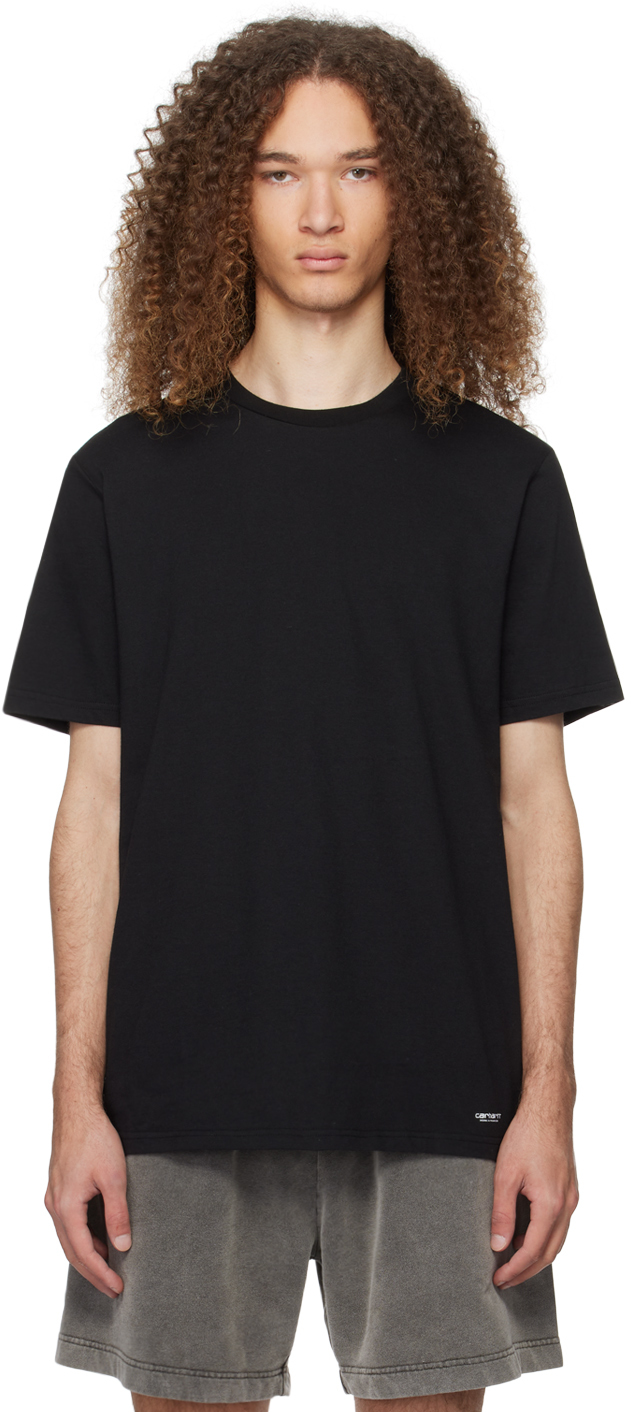 Carhartt Two-pack Black Standard T-shirts In 933xx Black + Black