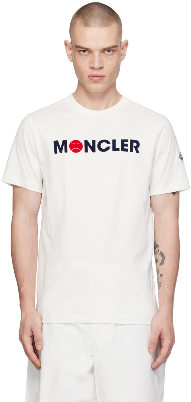 Moncler off 2024 white shirt