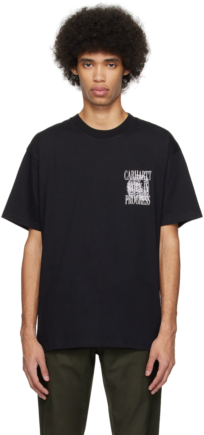 Shop Carhartt Black 'always A Wip' T-shirt In 89 Black