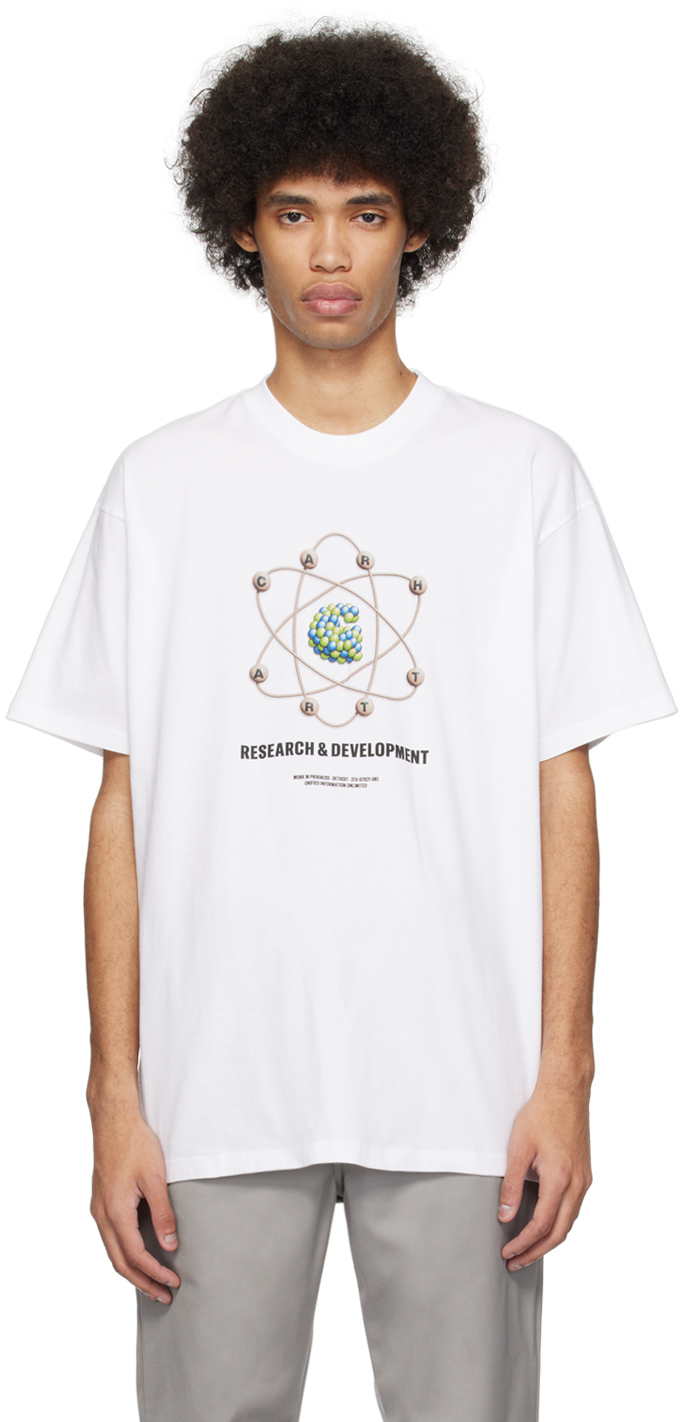 Shop Carhartt White R&d T-shirt In 02 White