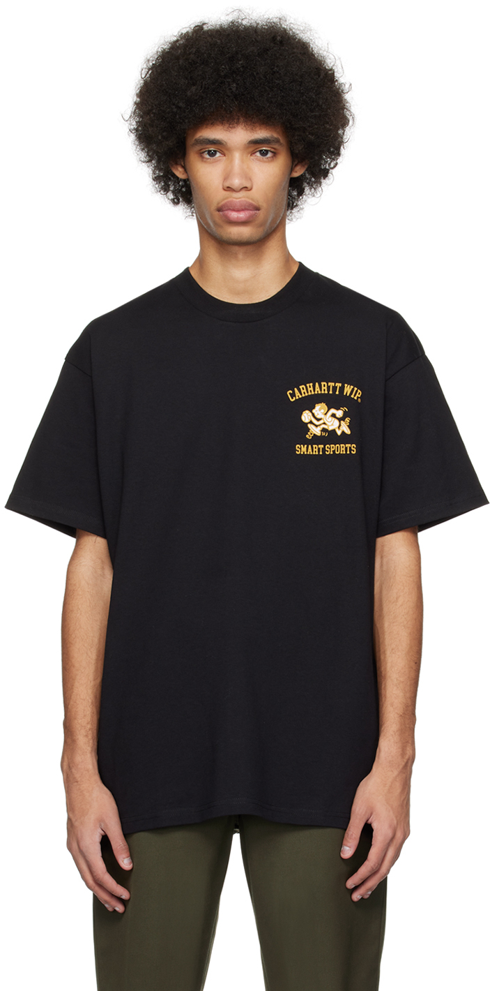 Black 'Smart Sports' T-Shirt by Carhartt Work In Progress on Sale