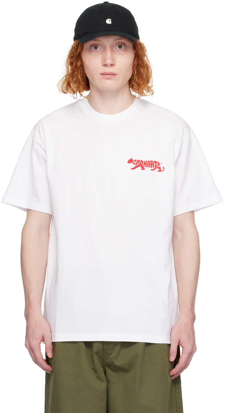 Shop Carhartt White Rocky T-shirt In 02 White