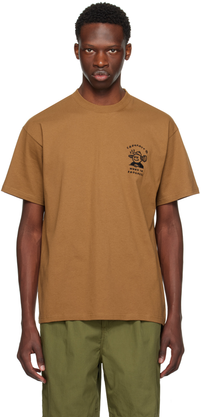 Carhartt Brown Icons T-shirt In 08w Hamilton Brown /