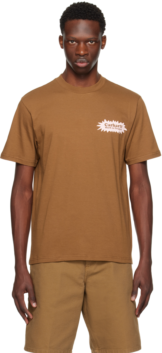 T-Shirt Femme MyOse Léger - Motif Tigre Brun/Orange - Taille S - Défauts De Production