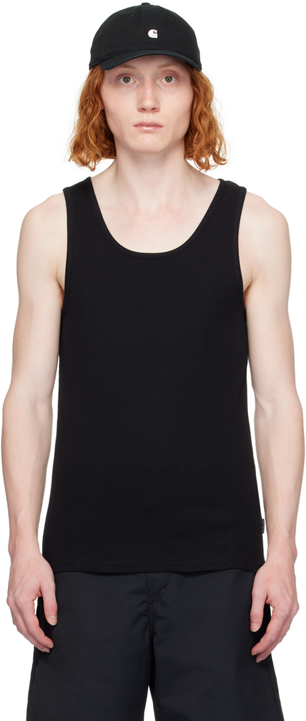 Two-Pack Black 'A' Tank Tops