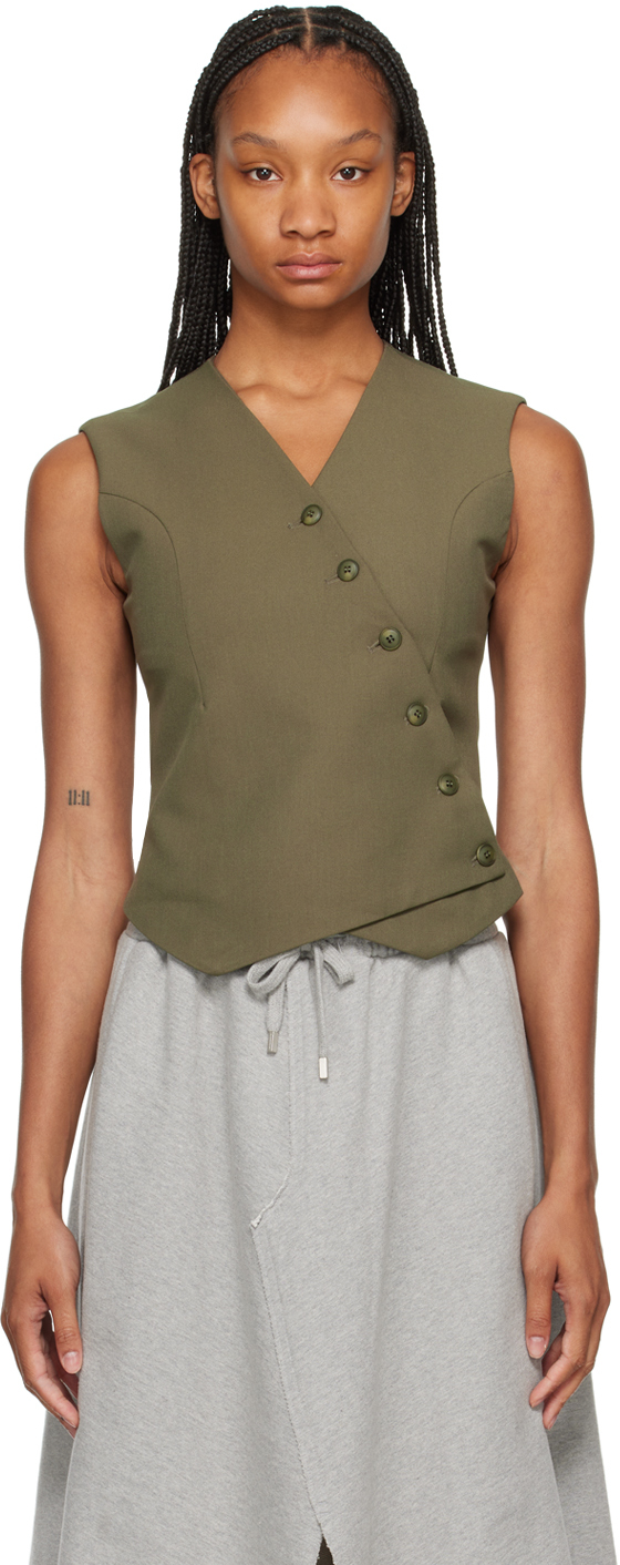 Khaki Maesa Cross Vest