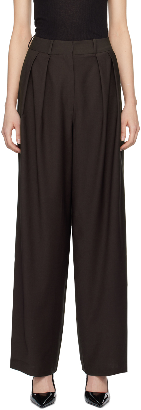 Shop The Frankie Shop Brown Ripley Trousers
