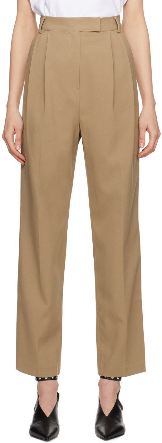 Effie Pleated Pants - Khaki – The Frankie Shop