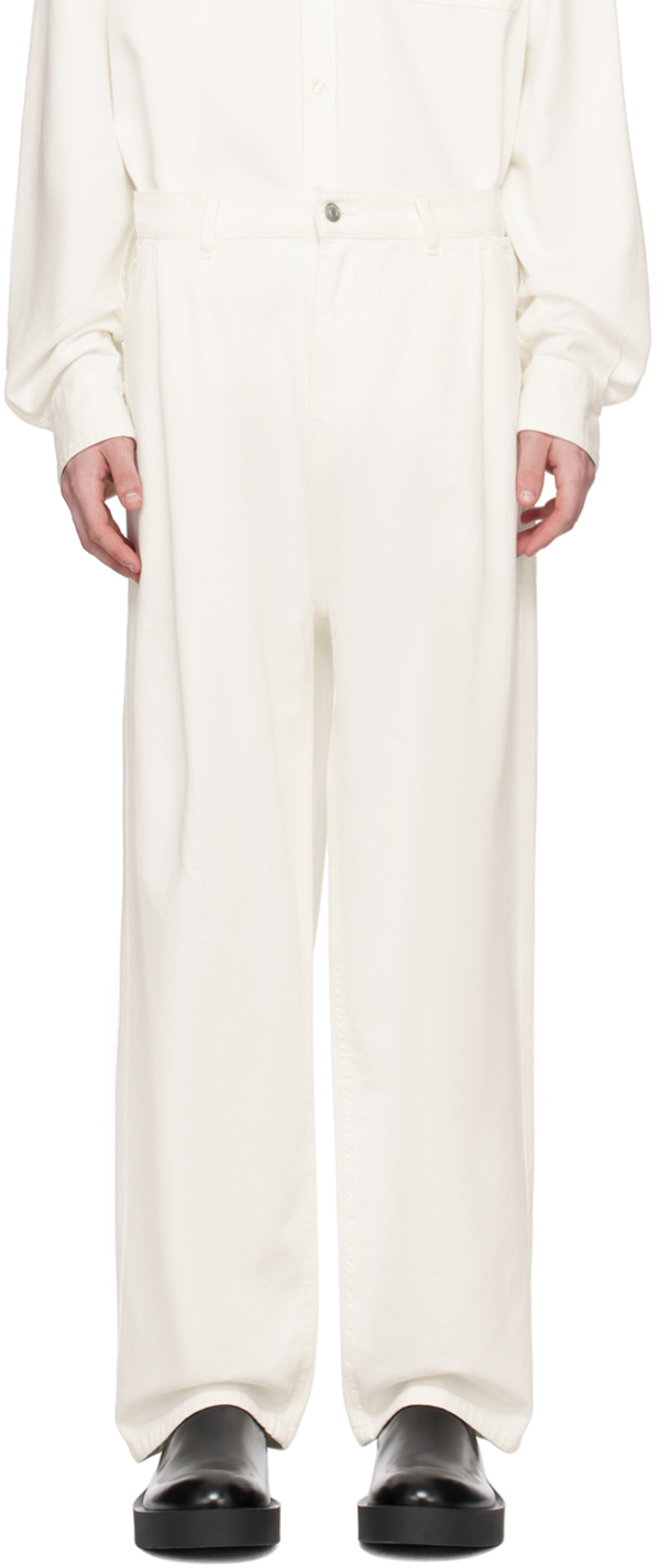 Shop The Frankie Shop White Drew Jeans In Off White