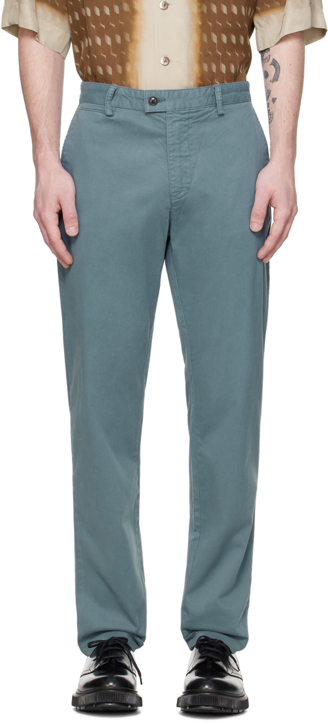Tiger Of Sweden Blue Caidon Trousers In 222-dust Blue